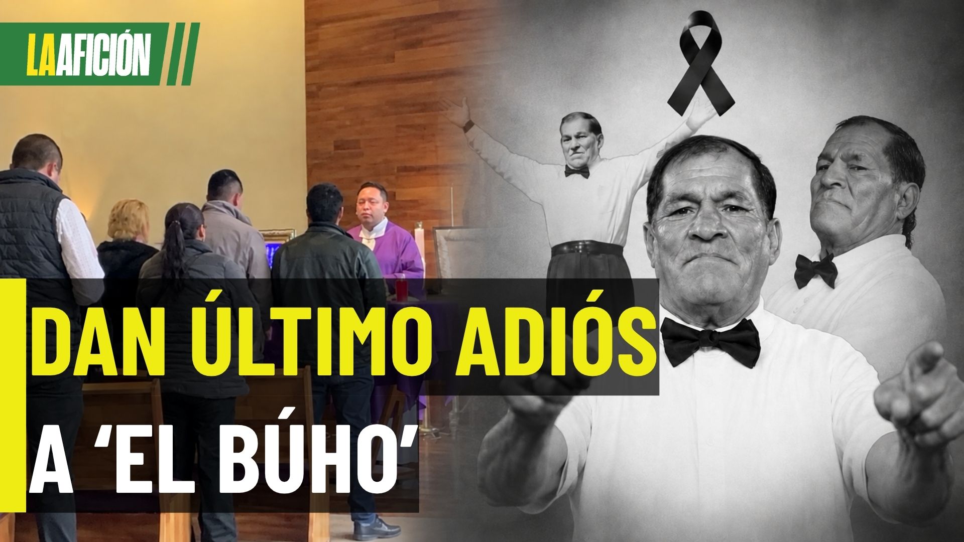 Dan último adiós a 'El Búho', réferi que murió durante una función de lucha libre en Hidalgo