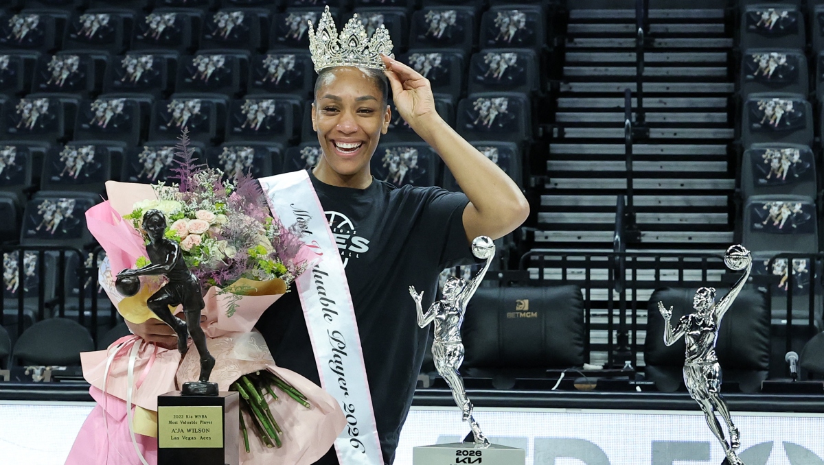 A'ja Wilson gana su quinto título MVP en la WNBA (AFP)