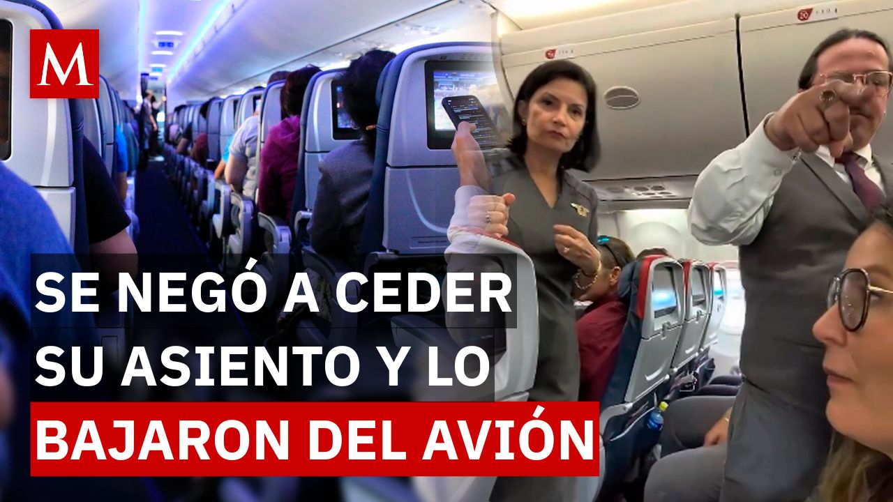 ¿Es legal? Lo bajan de un avión en Bogotá tras negarse a cambiar de lugar