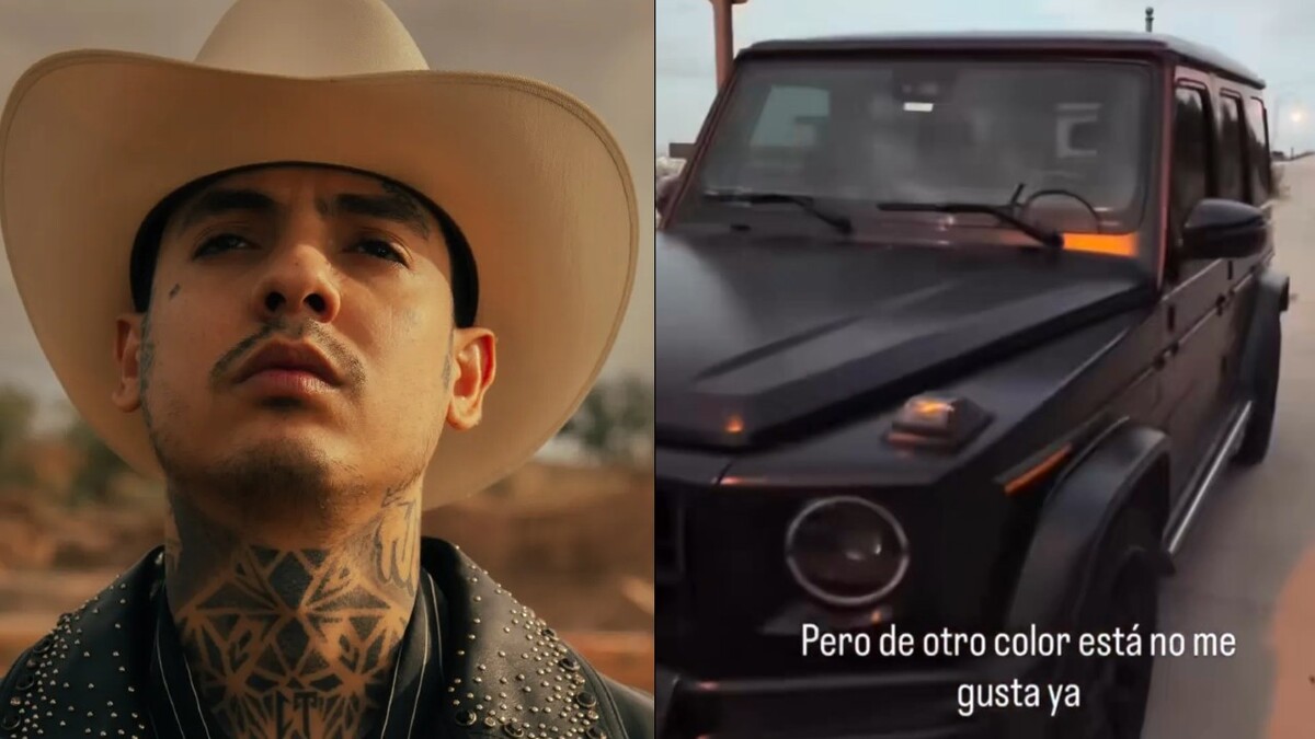 Natanael Cano se graba arrojando piedras contra su propia camioneta | Especial