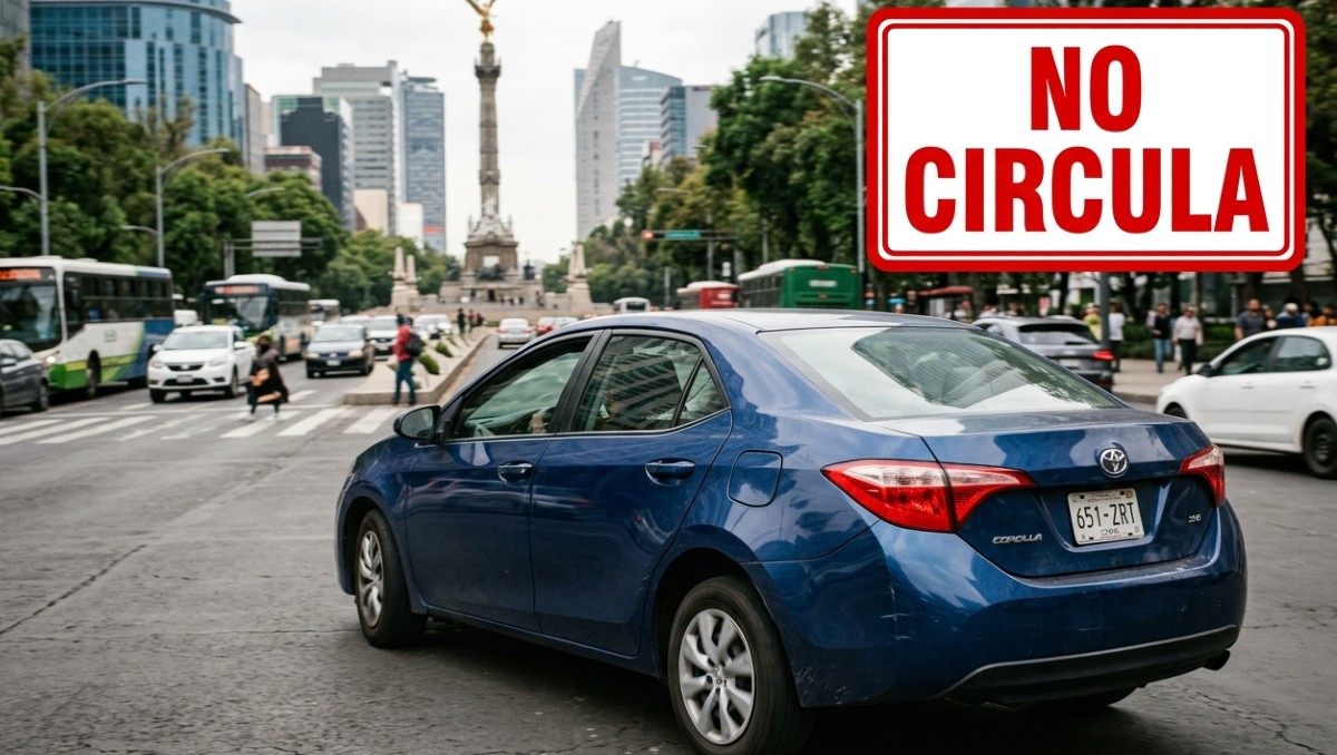 Placas, engomados y hologramas que no circulan hoy. | IA
