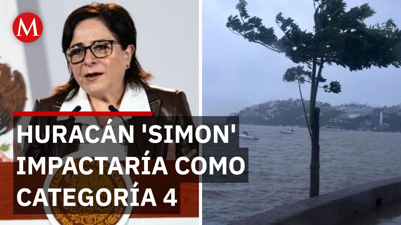 Alerta por huracán 'Simon': PC prevé impacto en Jalisco y Colima como categoría 3 o 4