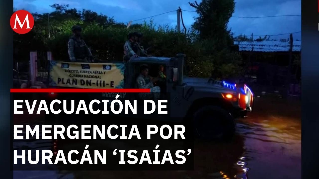 Celestún evacúa a 13 personas tras paso del huracán 'Isaías'
