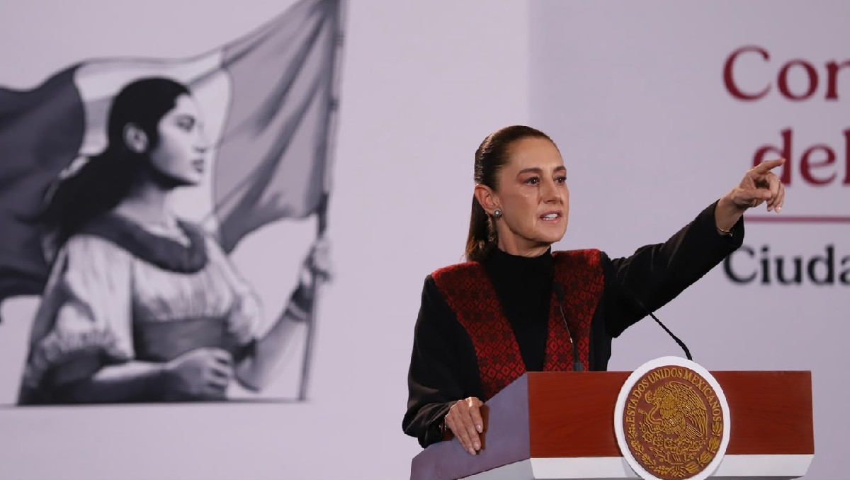 Claudia Sheinbaum Pardo en la conferencia mañanera. | Foto: Octavio Hoyos