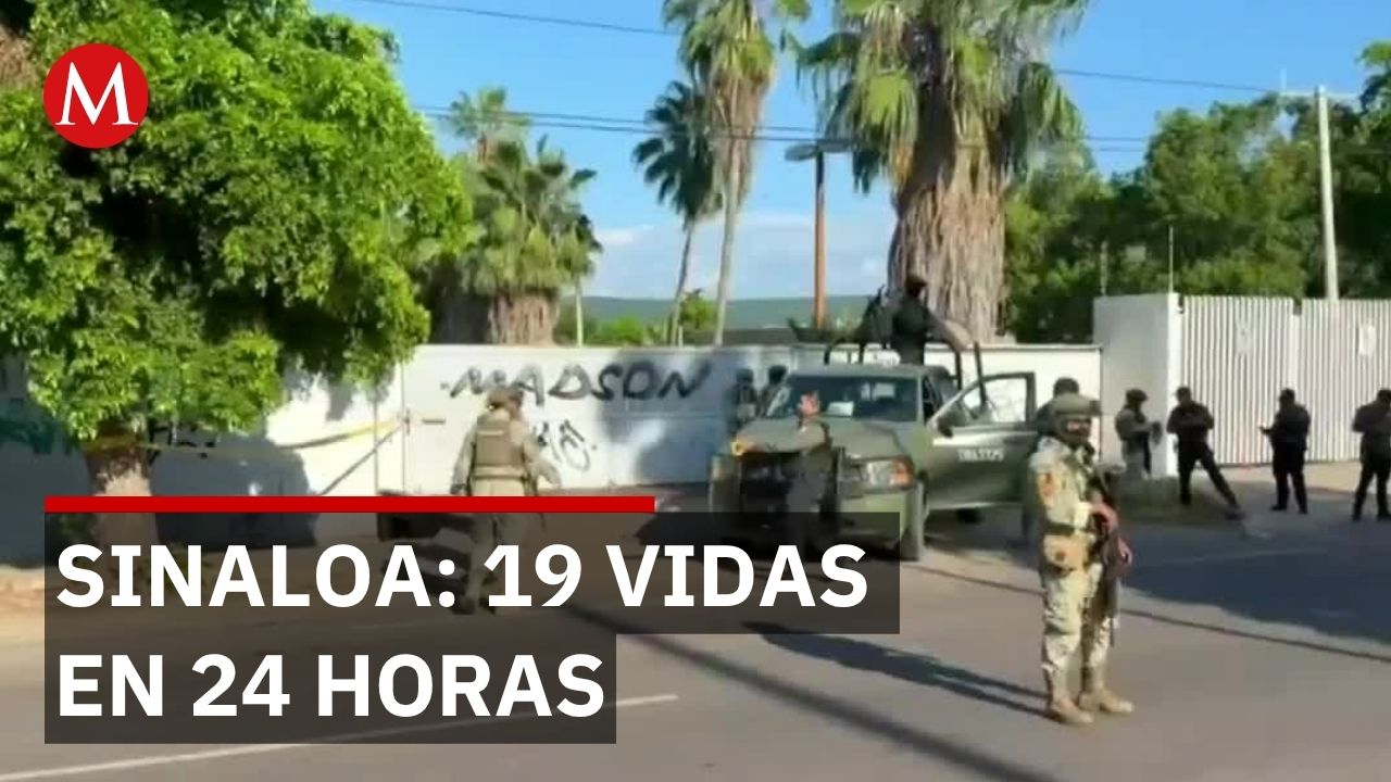 Culiacán y Mazatlán concentran 19 homicidios en Sinaloa