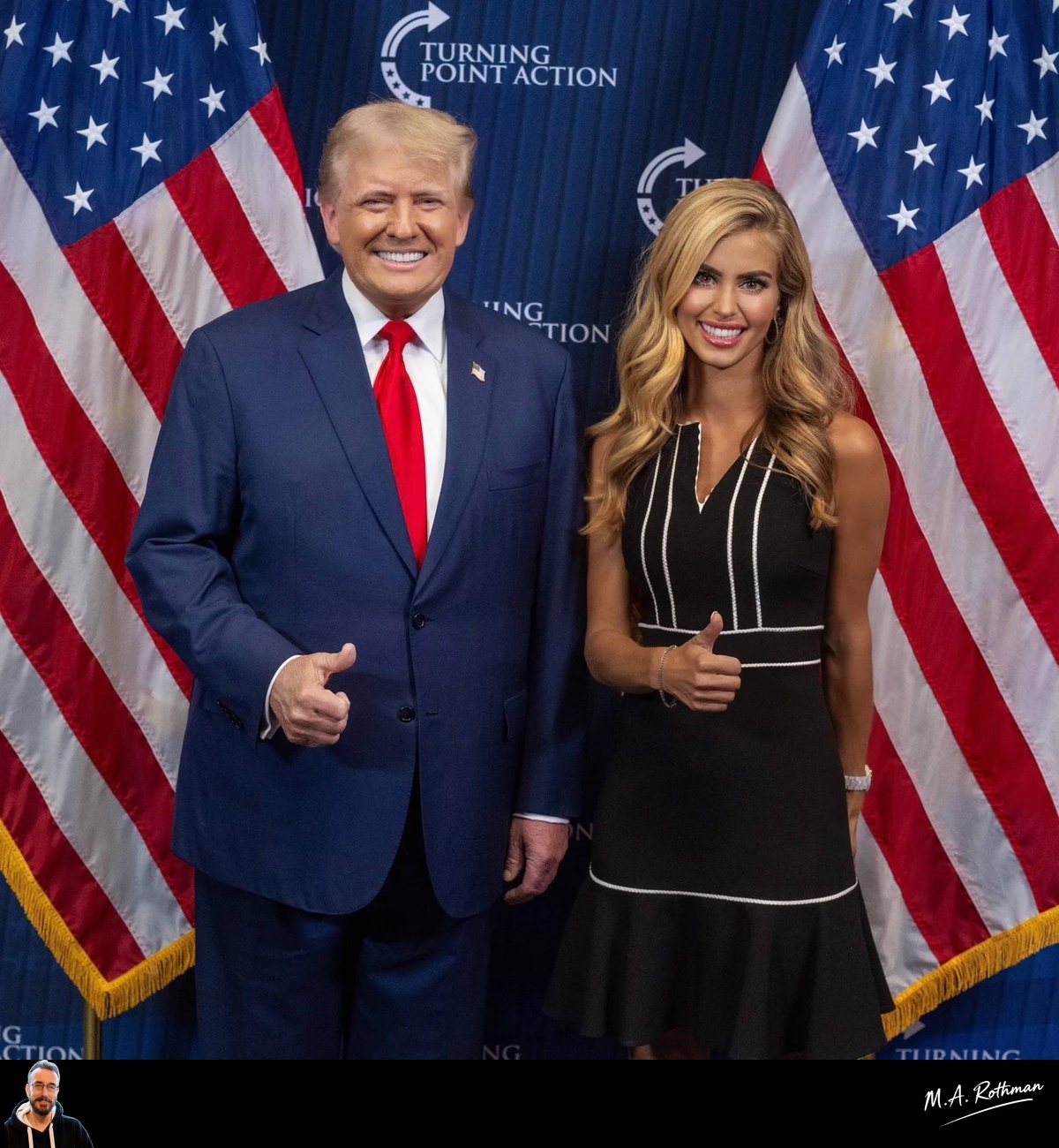 Donald Trump ha elegido a la comentarista conservadora Katie Zacharia como la nueva portavoz de la Casa Blanca. | Redes sociales