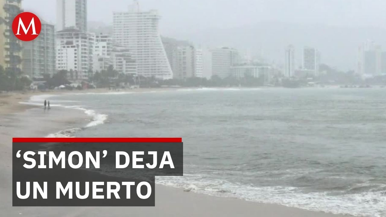 Huracán 'Simón' deja un muerto y dos lesionados en Guerrero