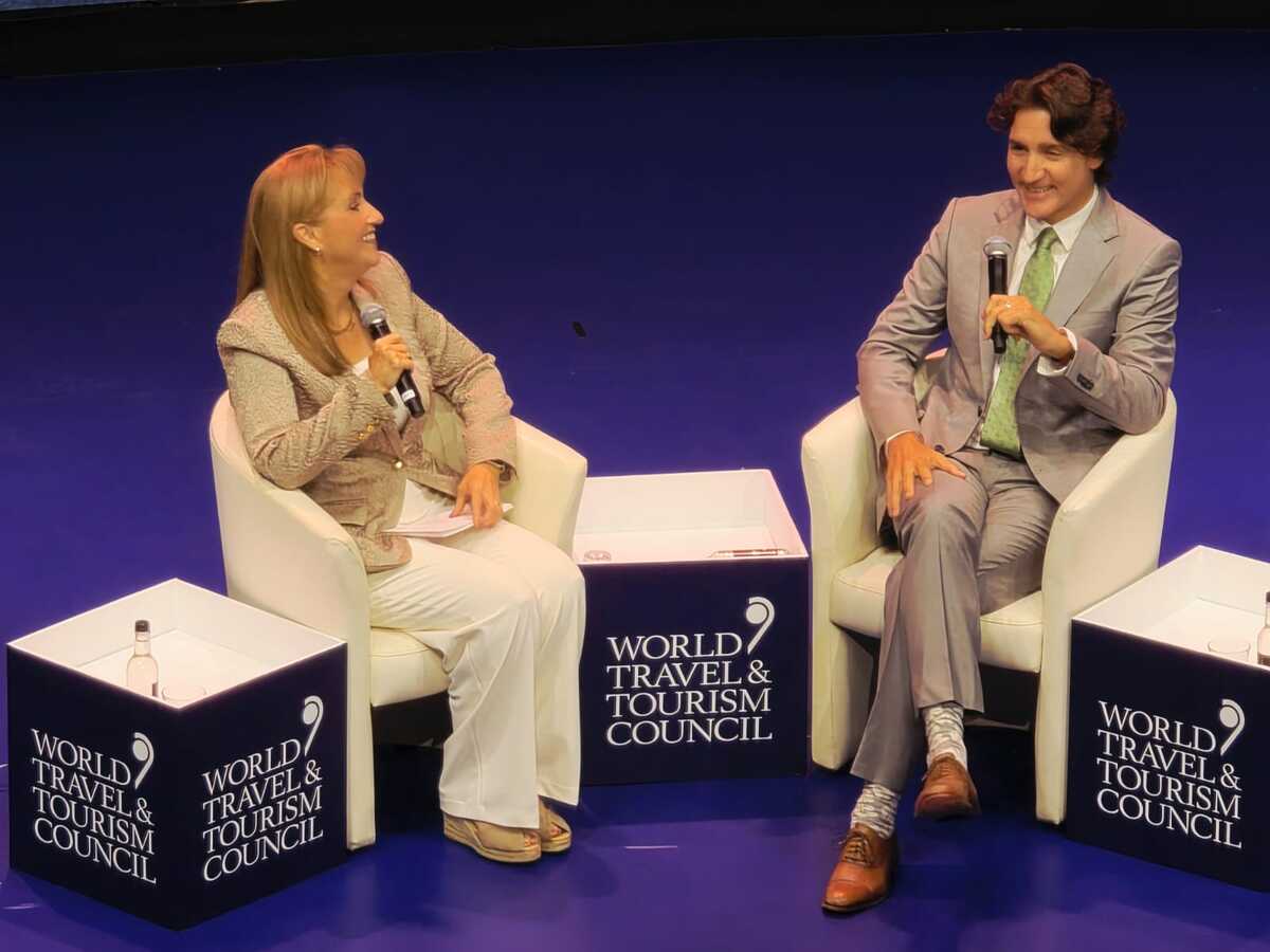 Justin Trudeau durante su participación en la charla “La oportunidad que viene”. | Foto: Jesús H. Hernández