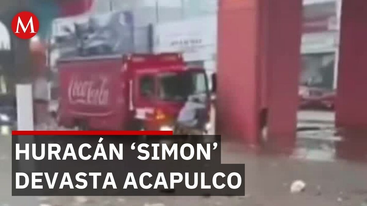 Lluvias por huracán Simón inundan 50 colonias en Acapulco