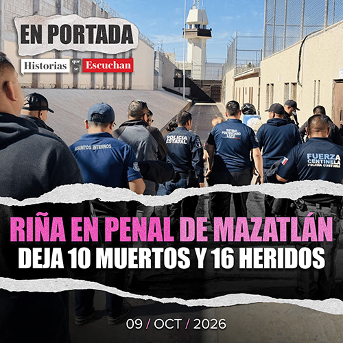 Mueren un menor y nueve reos en riña en el penal 'El Castillo', en Mazatlán