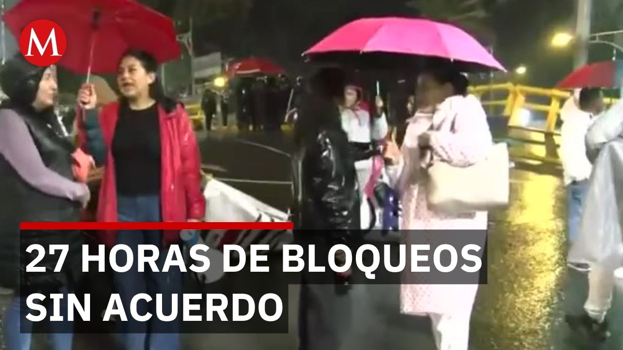 Protestas del IMSS colapsan la CDMX por más de 27 horas: sin acuerdos tras reunión en SEGOB