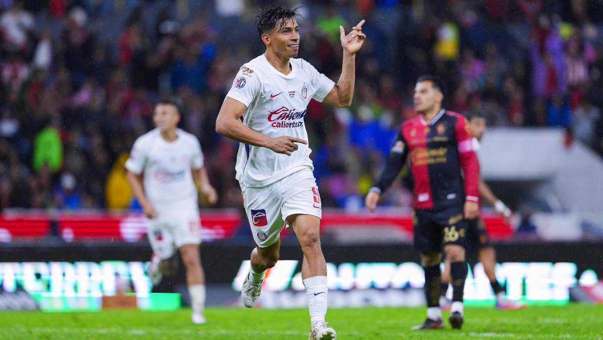 Ángel Sepúlveda marcó el gol del empate para Chivas ante Atlas en el Clásico Tapatío (Imago7)