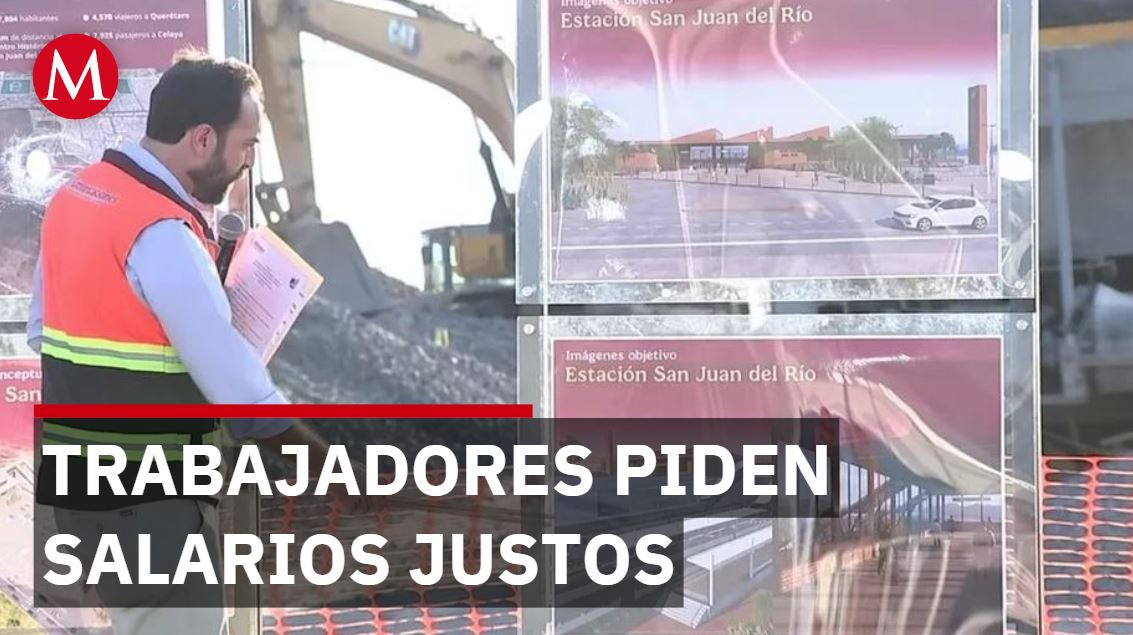 Denuncian violaciones laborales en obra del tren