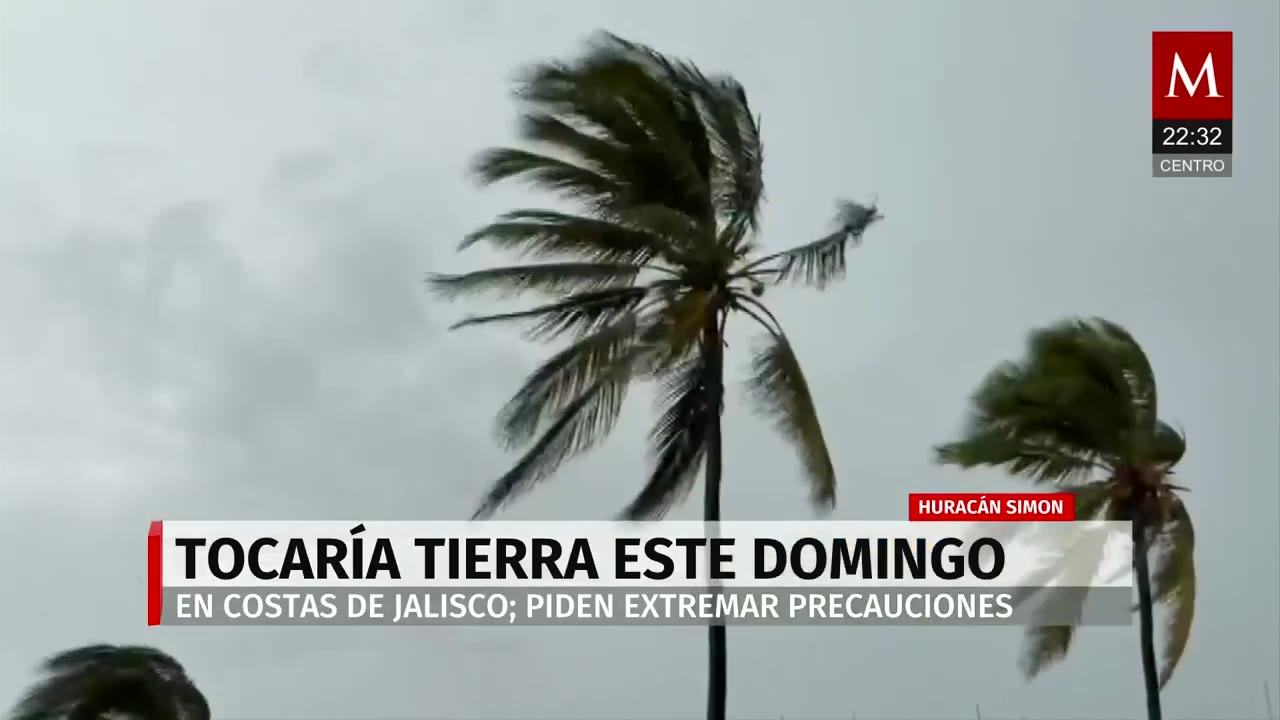 Gobierno suspende actividades no esenciales en cuatro estados por huracán 'Simón'
