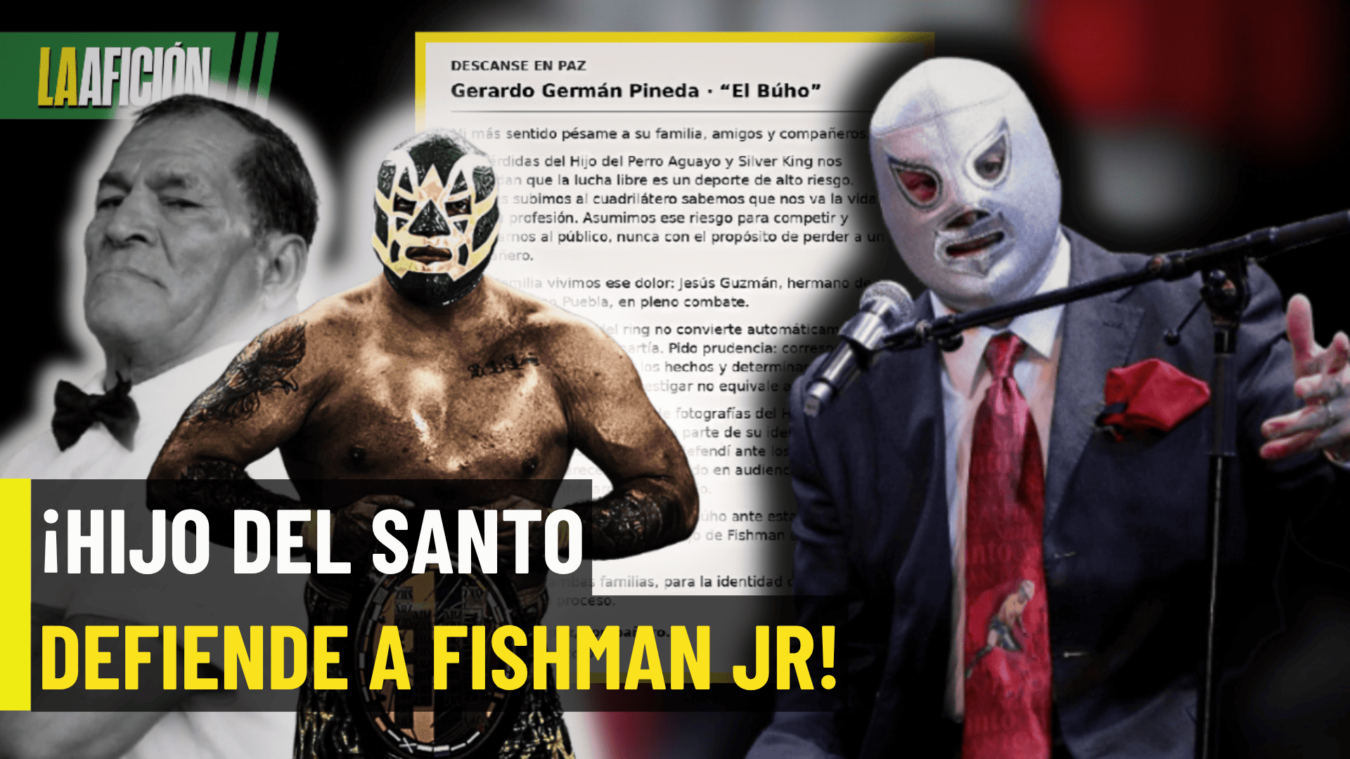 ¡EL HIJO DEL SANTO DEFIENDE A FISHMAN JR! “Esto es un accidente”