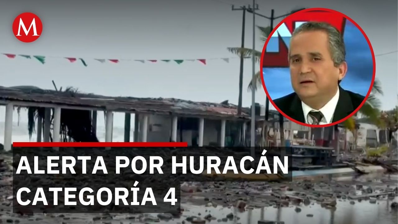 Huracán categoría 4 amenaza Jalisco y Colima: prevén impacto el domingo y marejada ciclónica