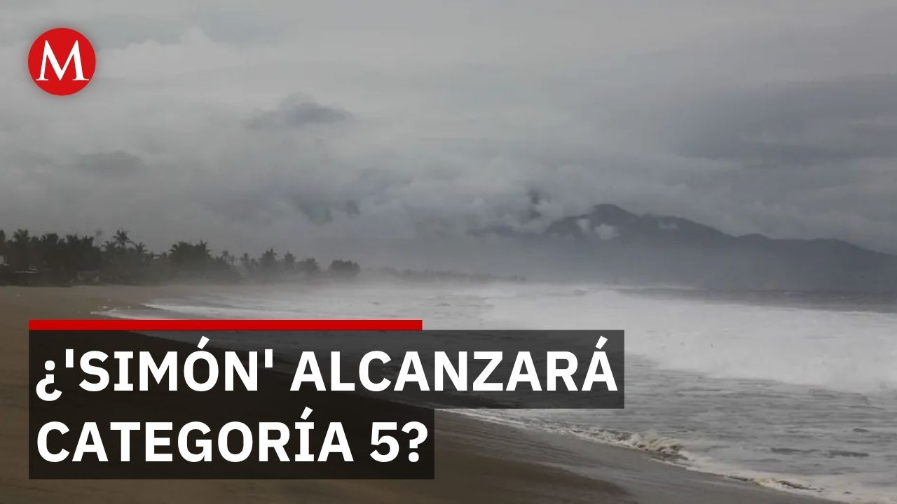 Huracán 'Simón' podría alcanzar categoría 5 con lluvias extremas en Colima