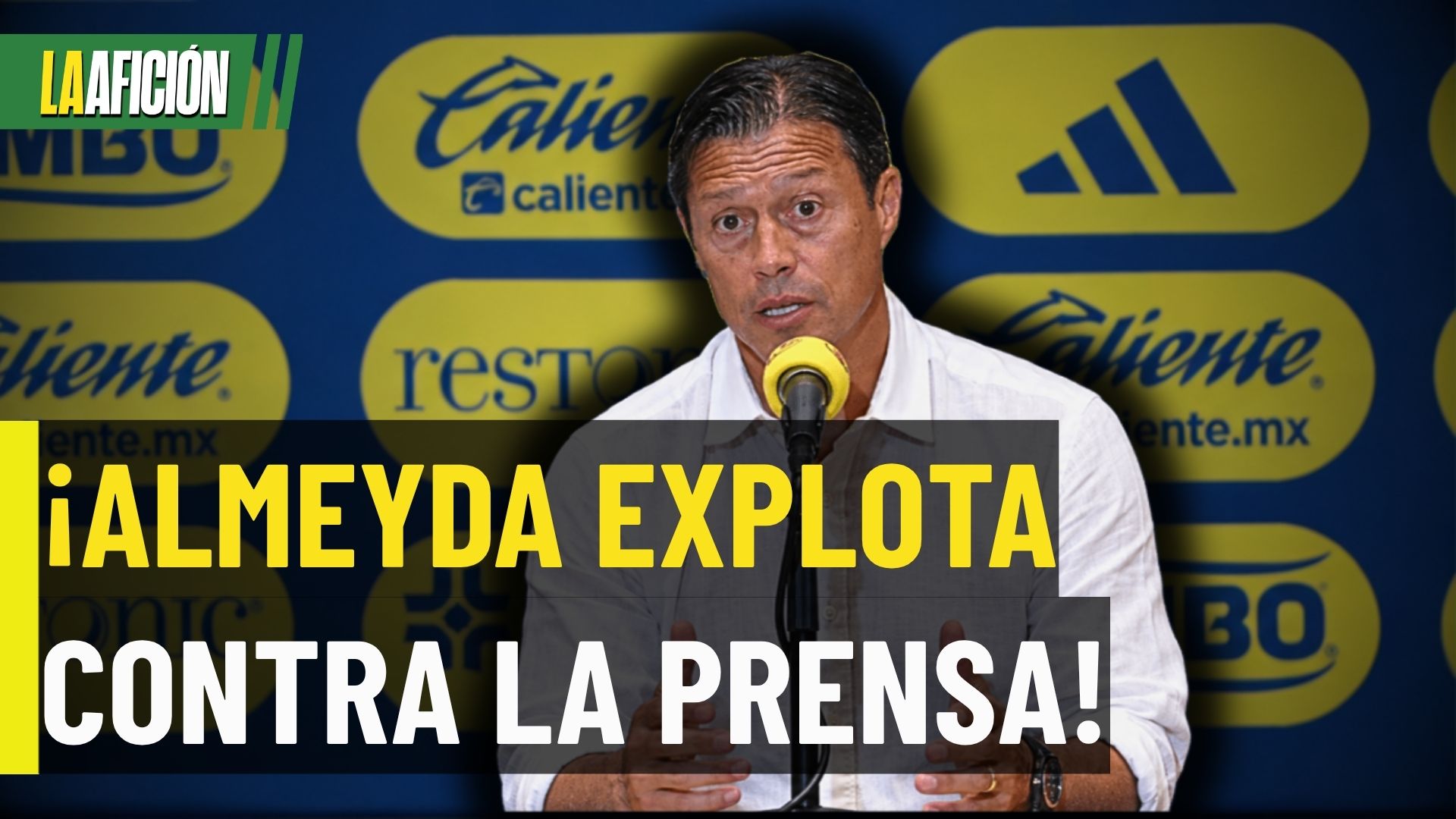 ¡ALMEYDA EXPLOTA CONTRA LA PRENSA! Así respondió tras el América vs Rayados
