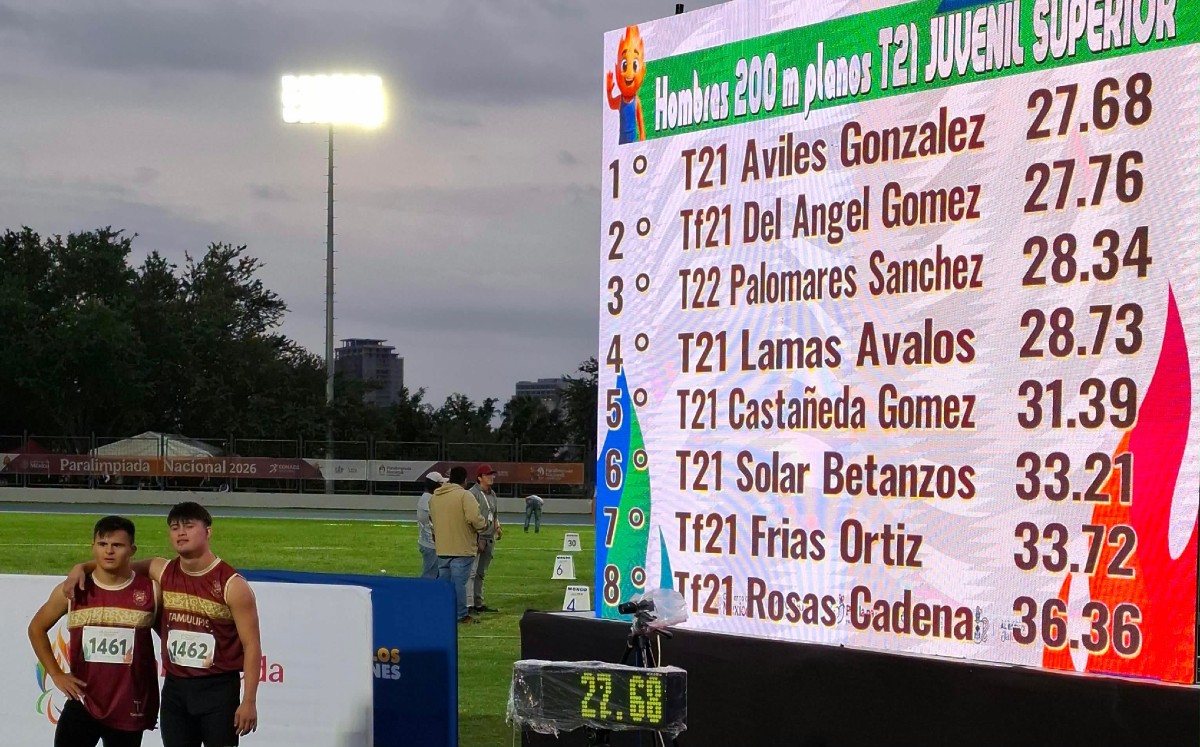 Gabriel Avilés y Cristian del Ángel ponen en alto a Tamaulipas en atletismo adaptado. | Instituto del Deporte de Tamaulipas