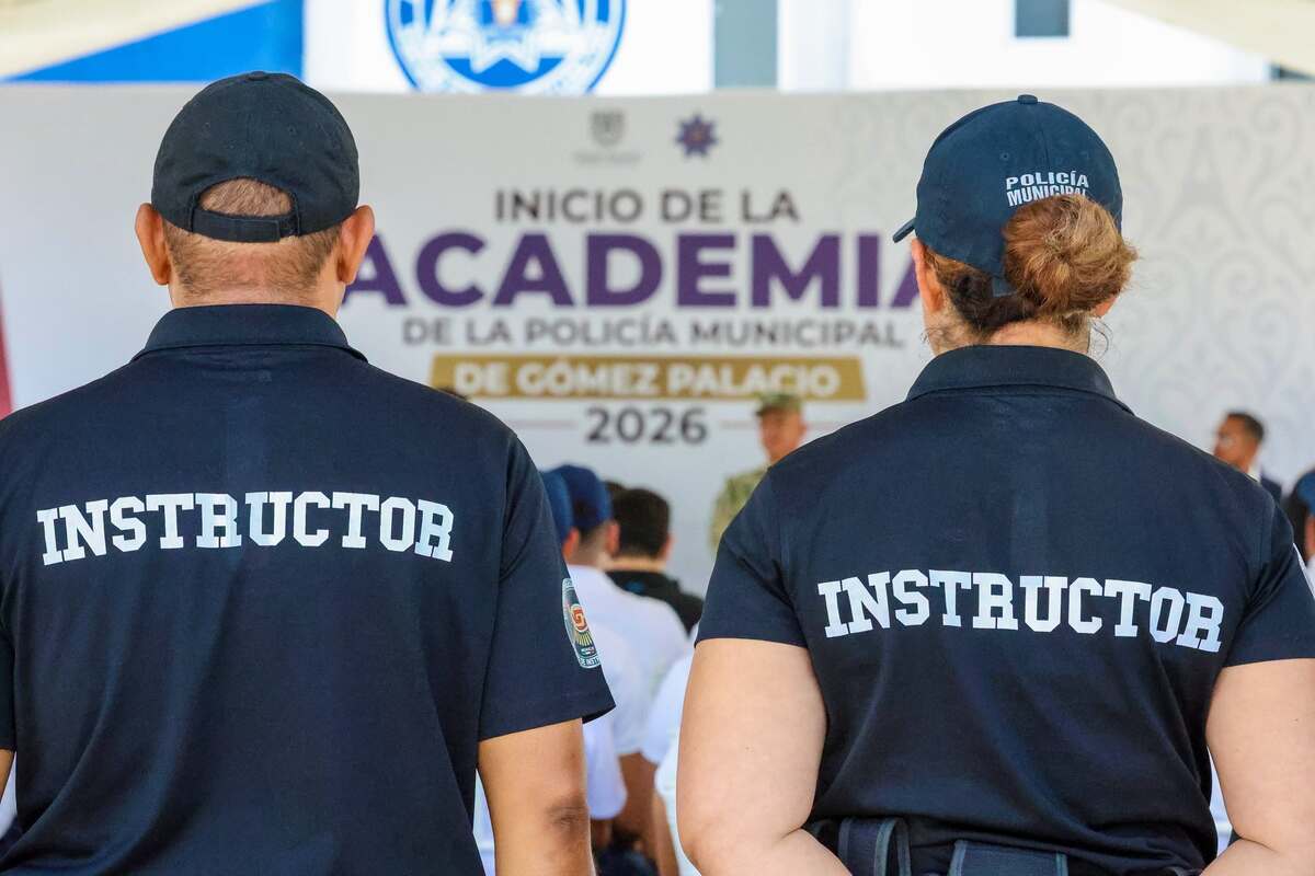 Gómez Palacio inicia formación de nuevos cadetes de Policía.| Redes: Betzabé Martínez.