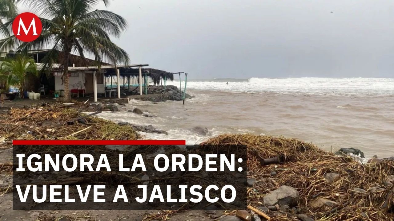 Habitantes de Jalisco rechazan evacuar pese al huracán 'Simón'