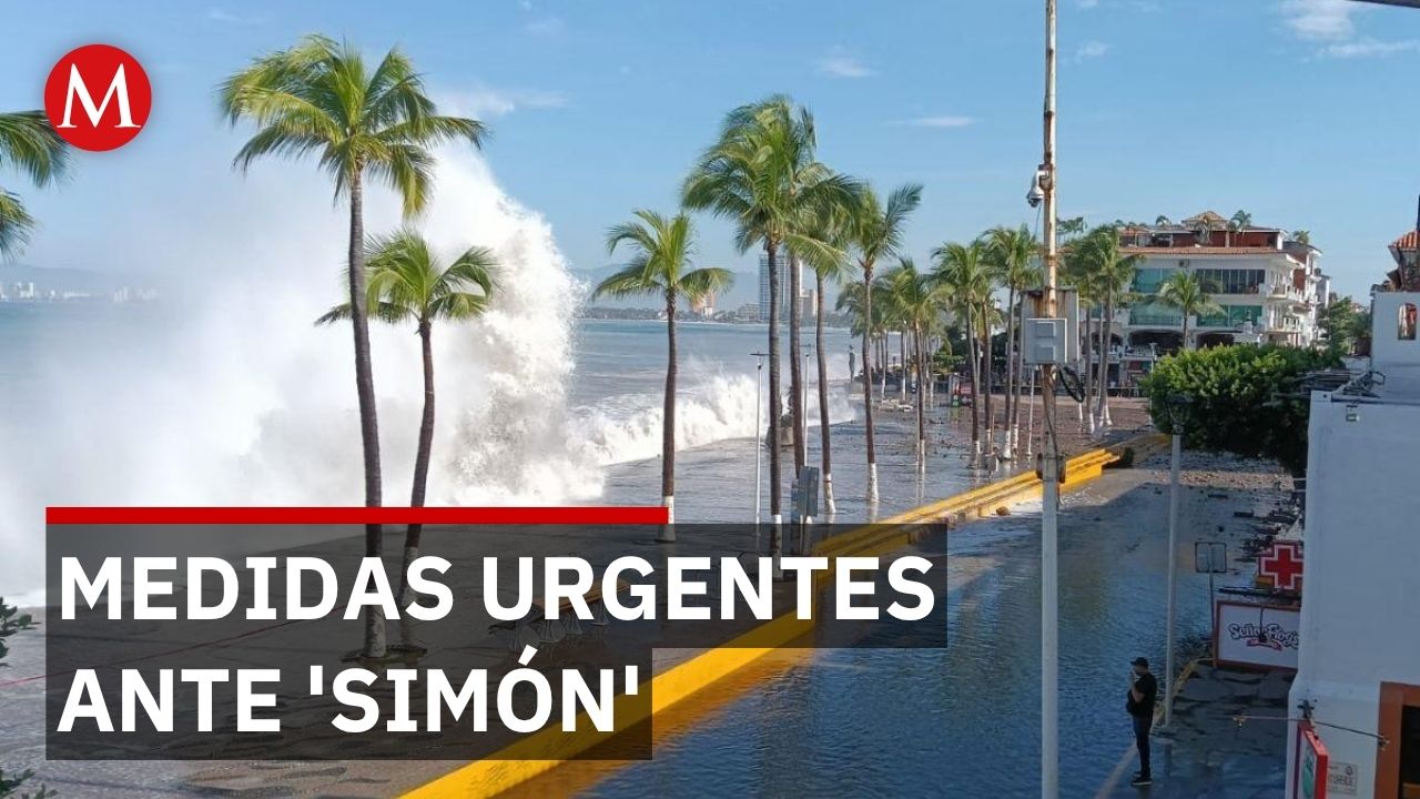 Huracán Simón en Jalisco: evacúan hasta 6 mil personas y mantienen alerta por marea de tormenta