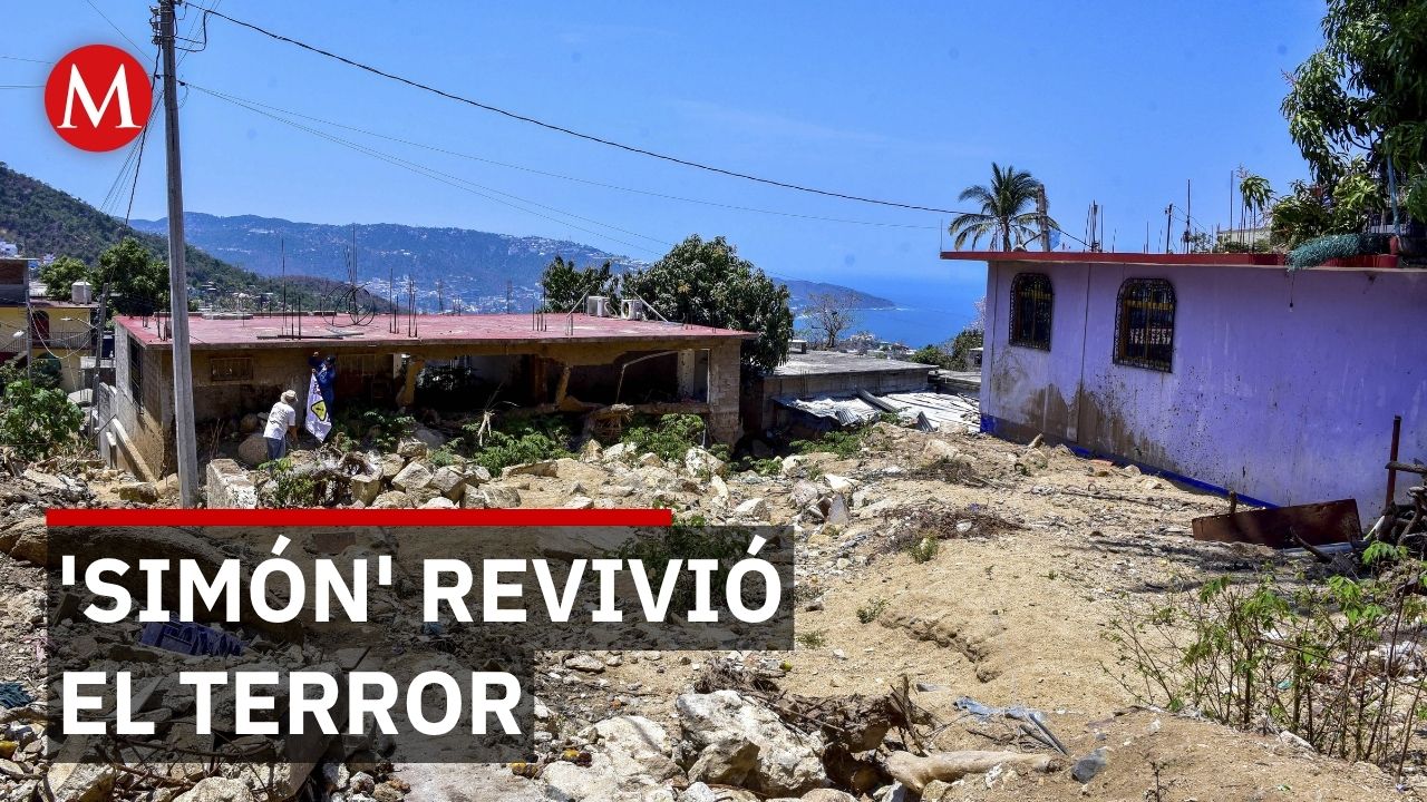Huracán 'Simón' provoca fuertes corrientes e inundaciones en calles de Acapulco