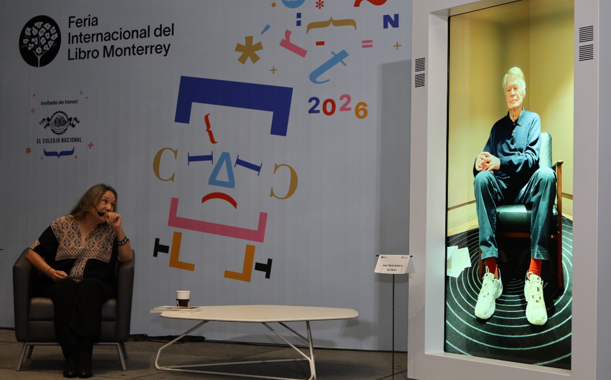 Jean-Marie Gustave Le Clézio participó de manera virtual en la Feria Internacional del Libro Monterrey. FOTO: Especial