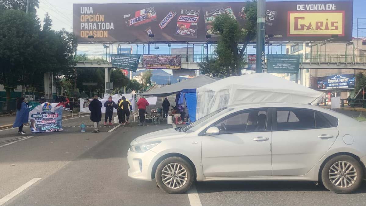 Los manifestantes no descartan extender las movilizaciones en Valle de Toluca. | Foto: Policía Toluca