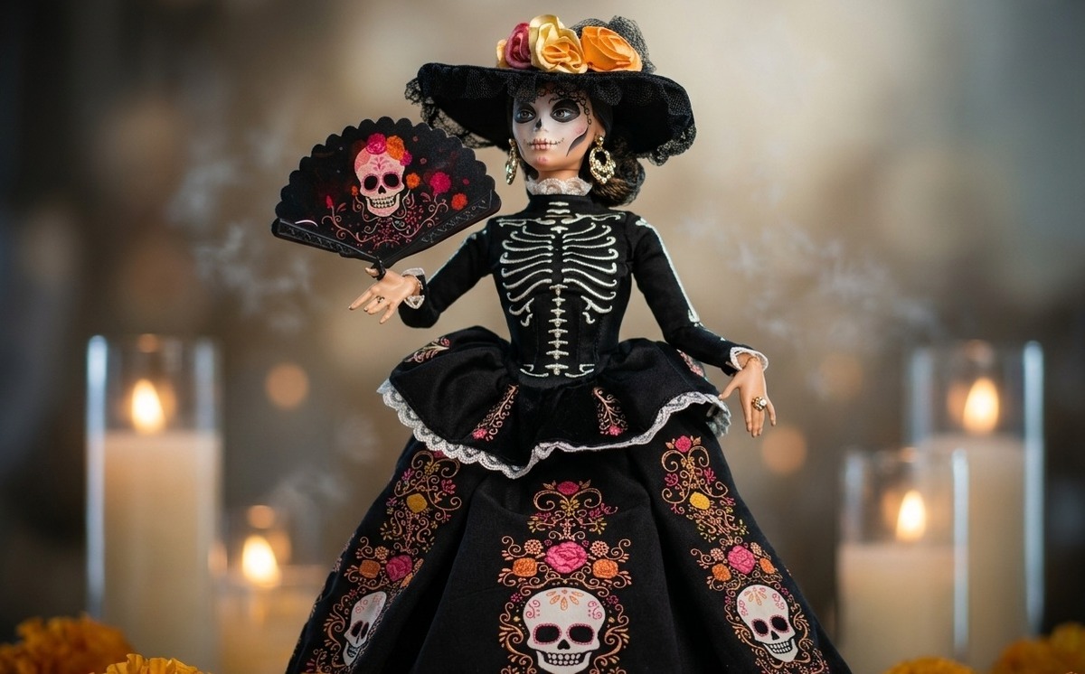 Mattel se inspiró en La Catrina de José Guadalupe Posada.