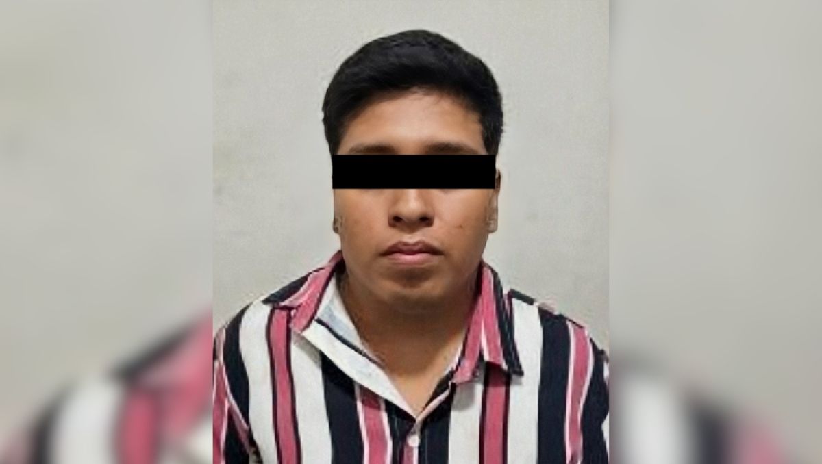 Maudiel ‘N’, de 28 años, quedó detenido. Foto: Especial