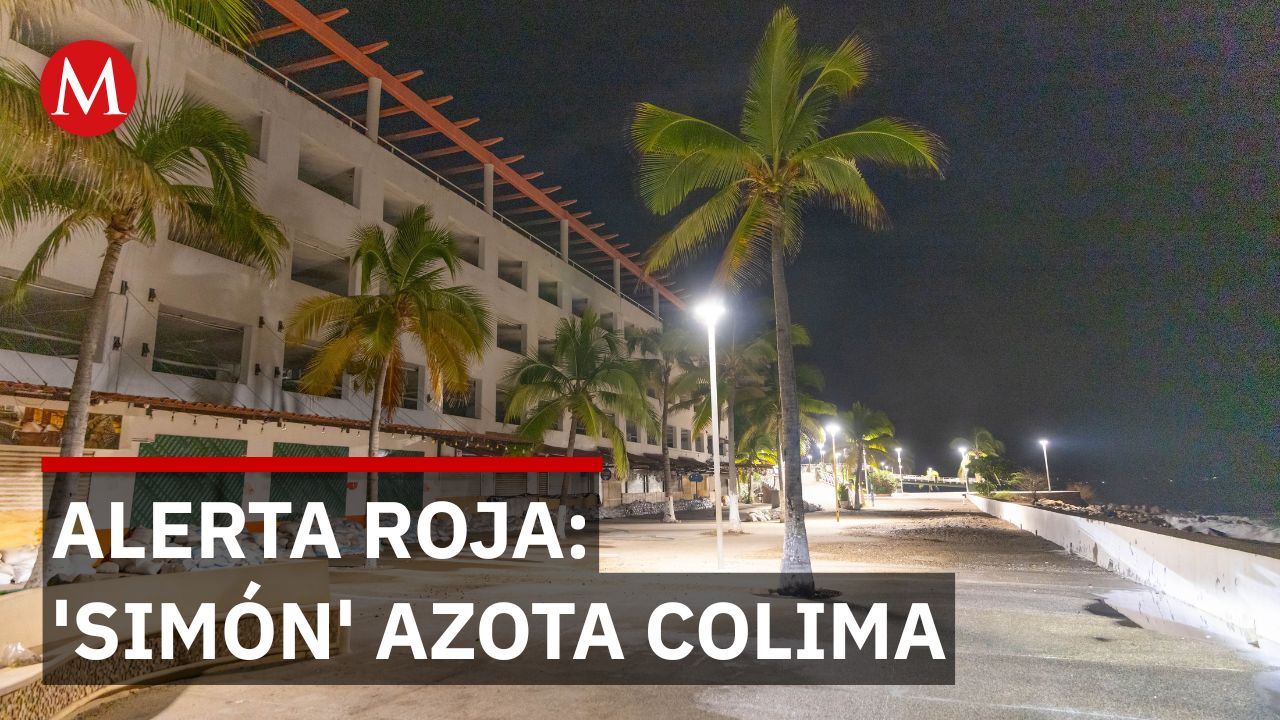 Playas y actividades permanecen cerradas en Colima por el huracán 'Simón'