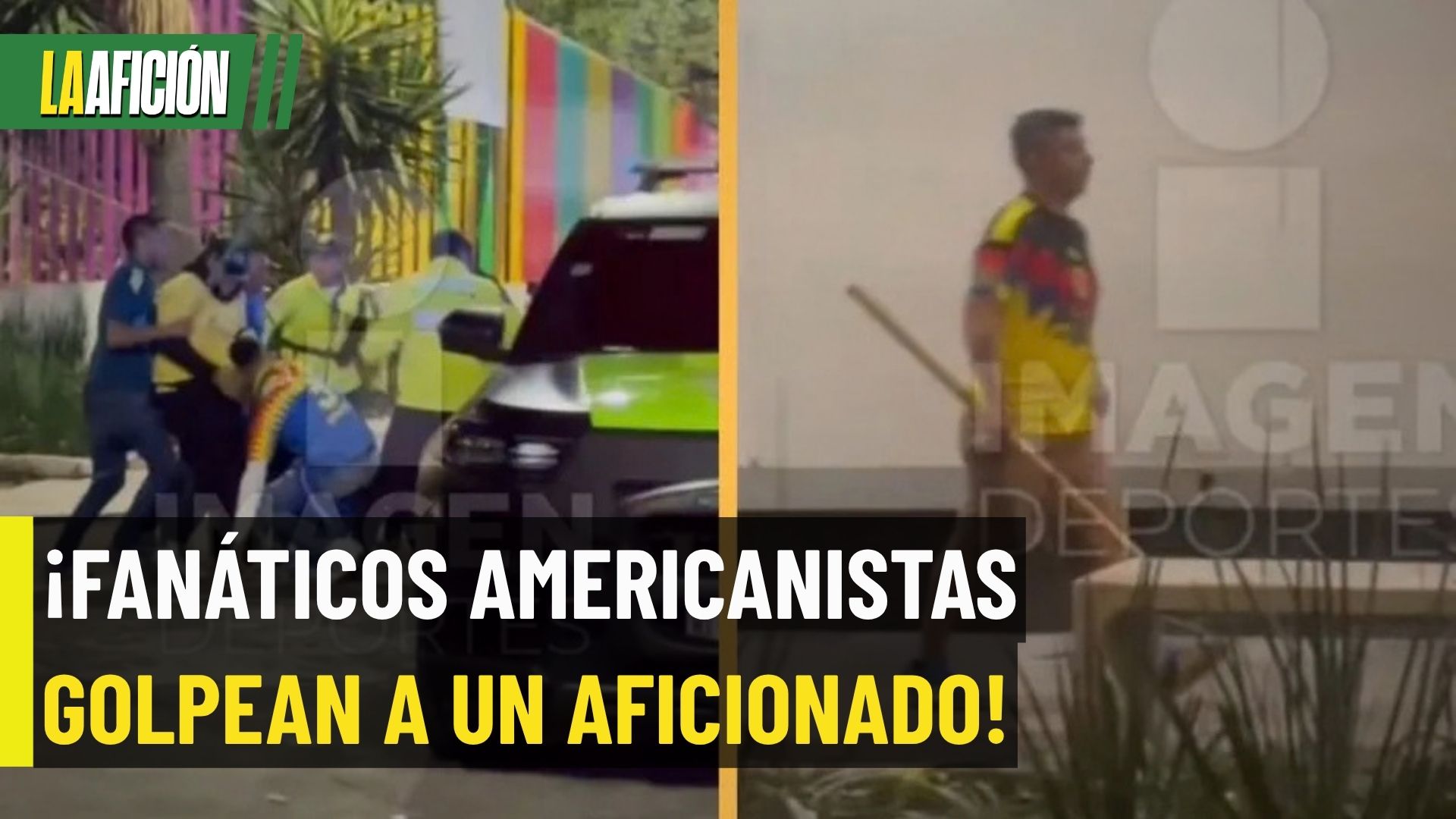 ¡NI LA POLICÍA LOS DETUVO! Agreden brutalmente a un hombre tras el América vs Rayados