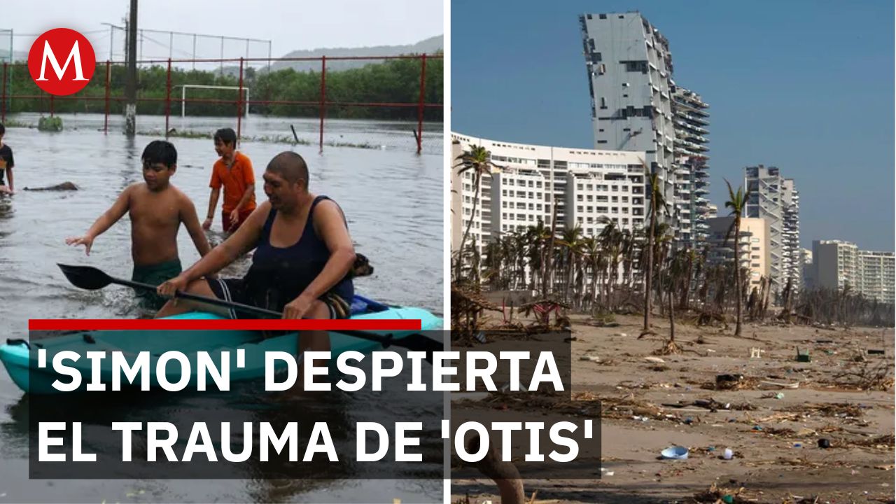 A tres años de Otis, las lluvias de Simón hacen revivir el temor en Acapulco, Guerrero