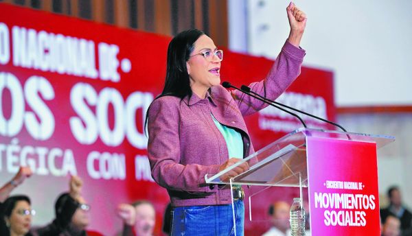 Ariadna Montiel encabezó el encuentro. CUARTOSCURO