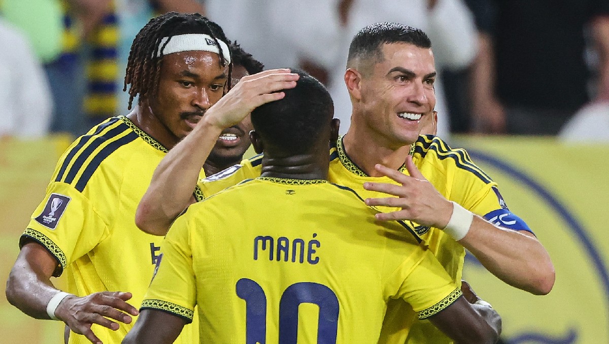 Cristiano Ronaldo anota en el triunfo del Al Nassr en la Liga de Campeones de Asia (AFP)