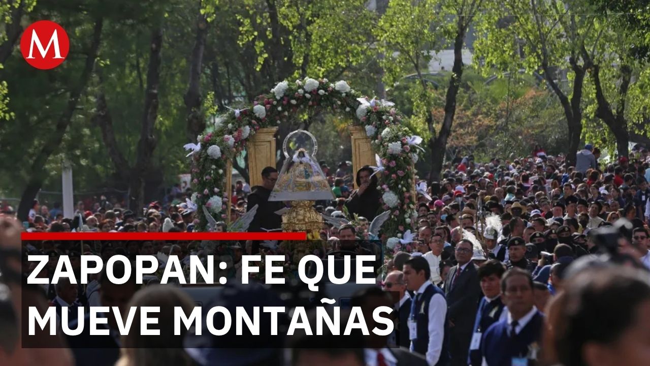 Entre danzas y devoción, fieles acompañan a la Virgen de Zapopan en su romería anual