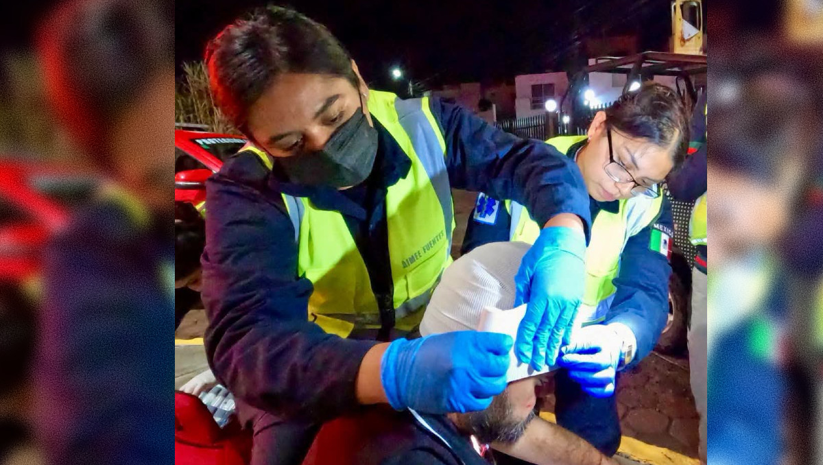 Discusión de pareja termina con un hombre lesionado en Cuautlancingo | Cortesía: Protección Civil