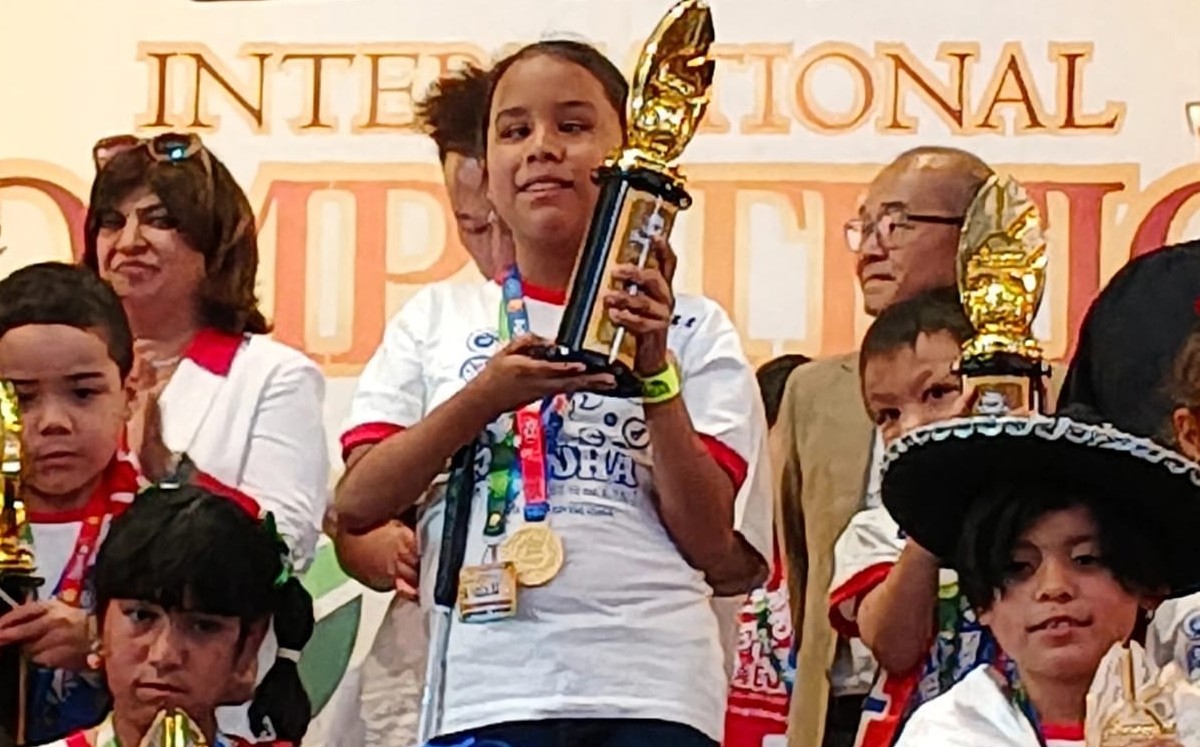 Emma, la niña de Tampico que venció los pronósticos y conquistó un campeonato mundial. | Cortesía: Familia Vázquez