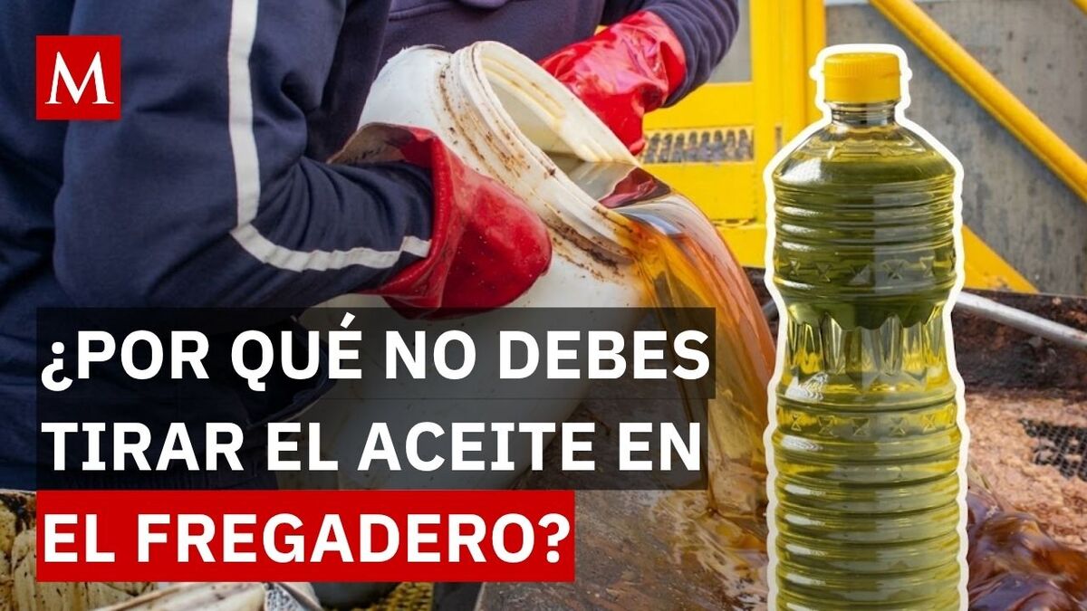 Esta es la mejor manera de tirar el aceite de cocina y no descuidar tus tuberías