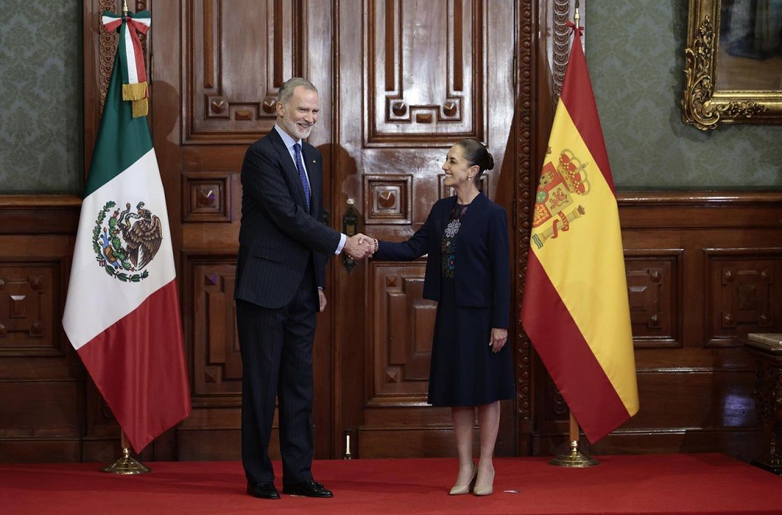 Felipe VI y Claudia Sheinbaum, se reunen , dos gobiernos que habían guardado un poco de distancia.