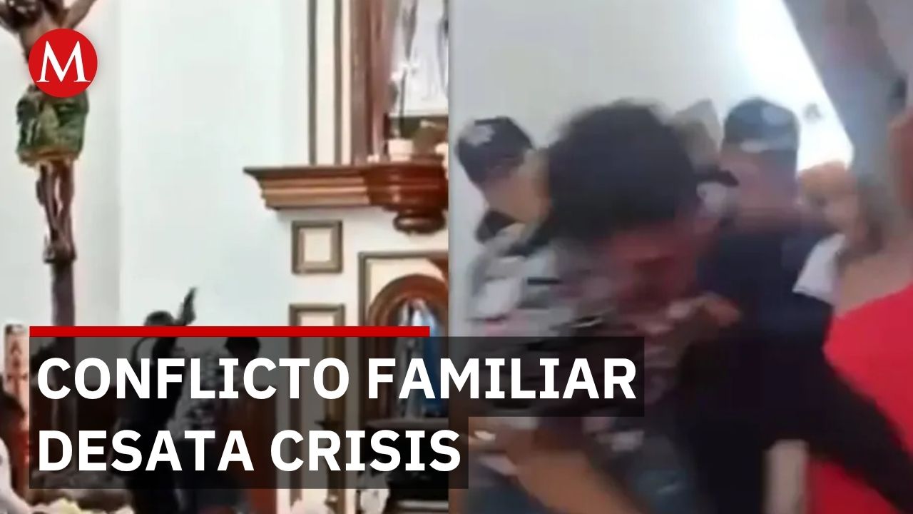 Hombre armado amenaza iglesia en Zinacantepec y es detenido