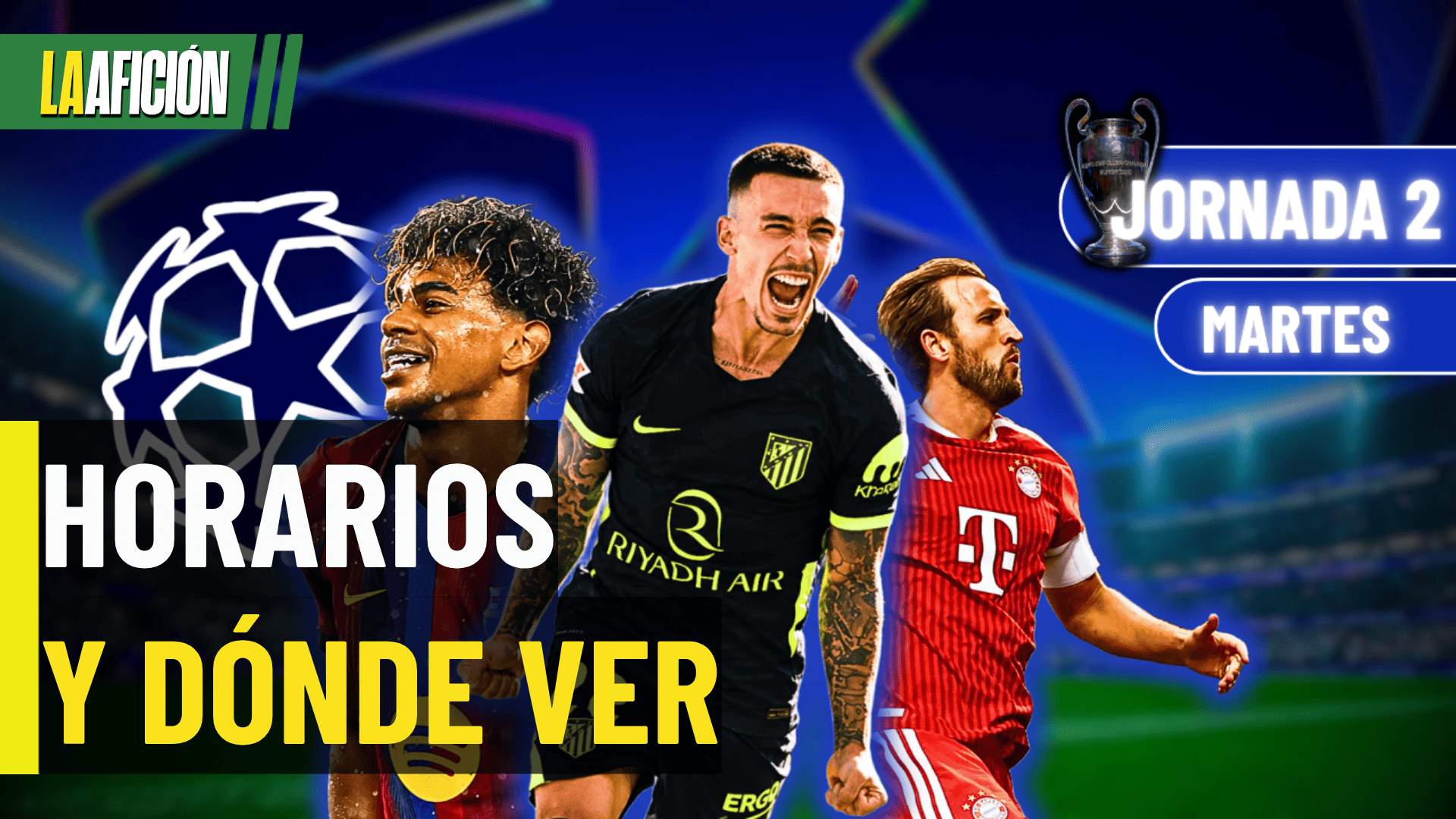 Horarios y dónde ver los partidos de la Champions League de hoy 13 de octubre del 2026