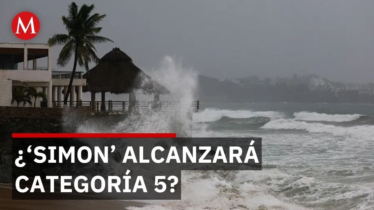 Huracán 'Simon' podría alcanzar categoría 5 con lluvias extremas en Colima
