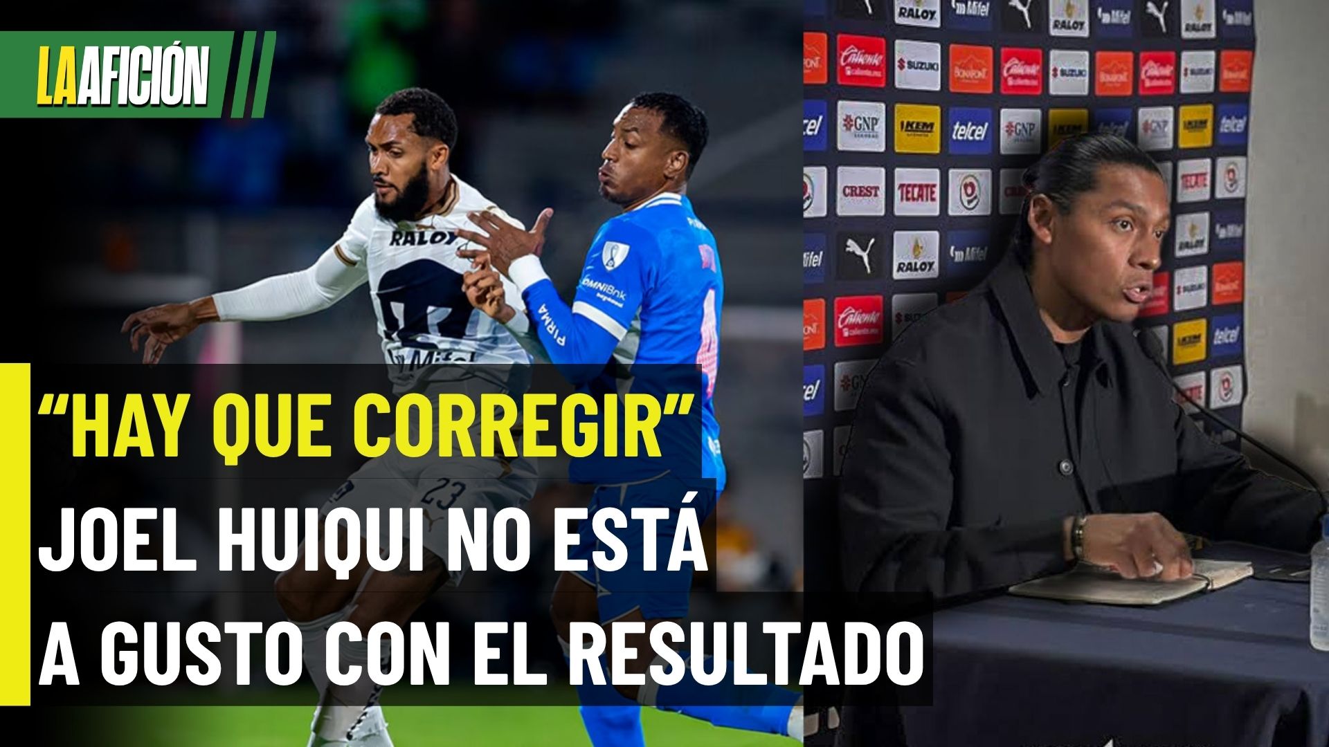 Joel Huiqui no está contento con el desempeño del Cruz Azul tras rescatar empate