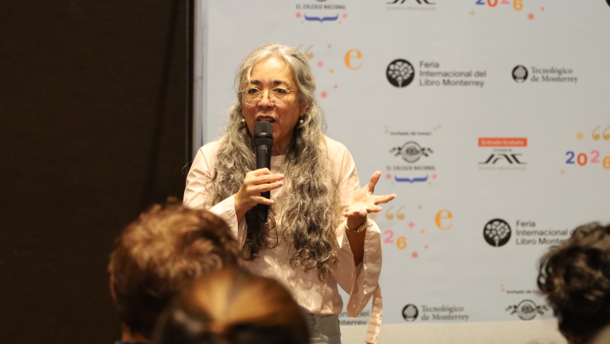 la escritora en al FIL Monterrey. |  Foto: Especial