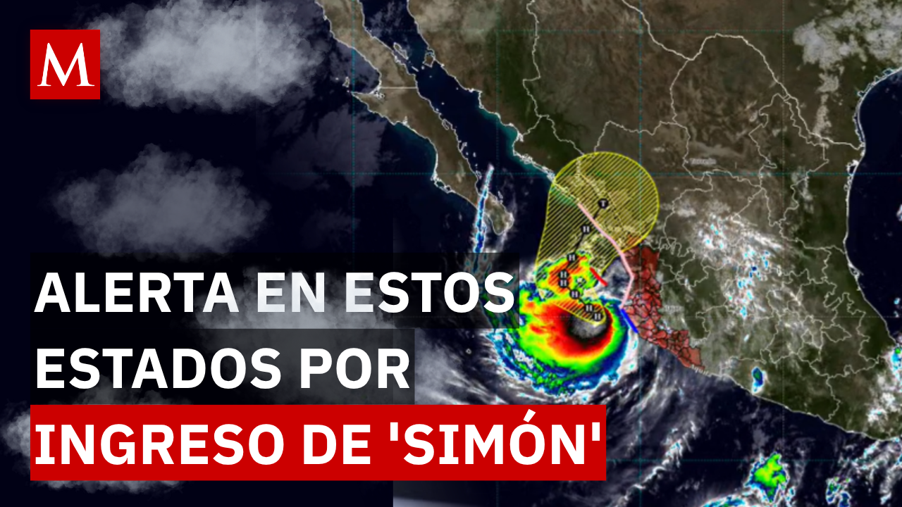 Lluvias muy fuertes y oleaje elevado: las zonas en alerta máxima por el paso del huracán 'Simon'