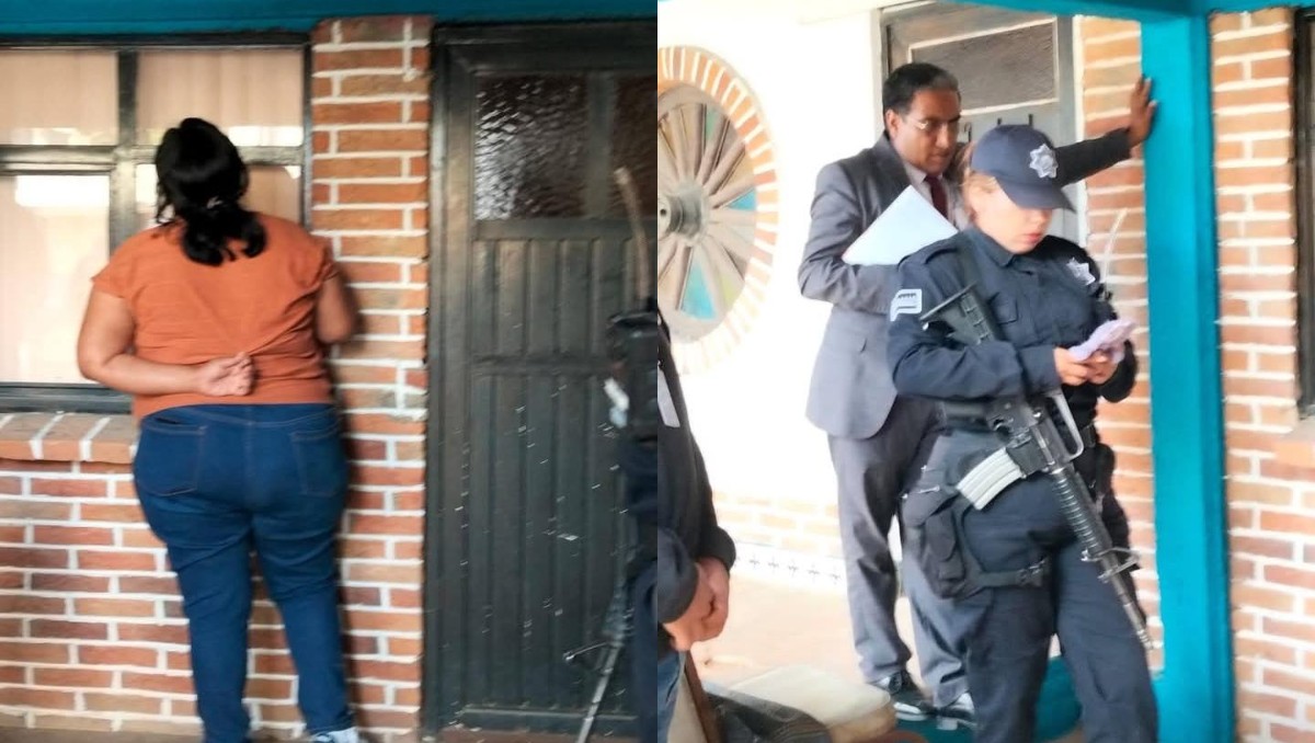 Madre de familia acude al domicilio del padre en busca de sus hijos con el respaldo de las autoridades tras desaparición.|  Foto: Especial
