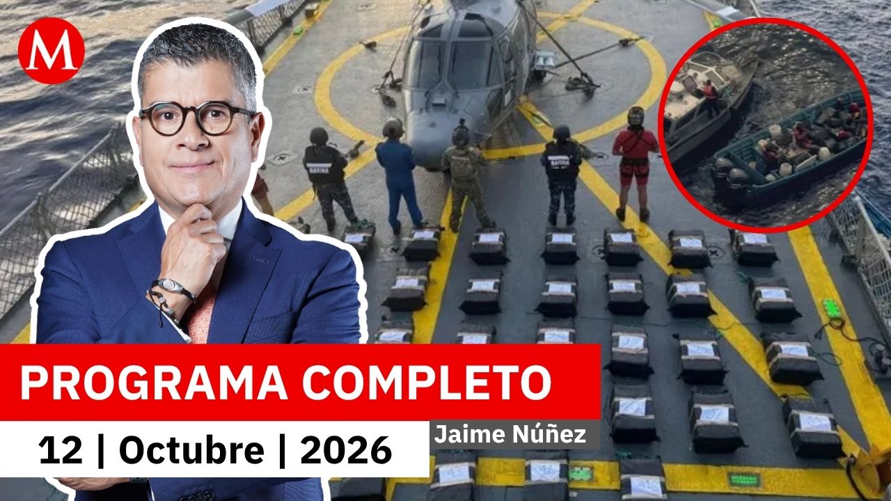 La Marina asegura 1.2 toneladas de cocaína en costas de Oaxaca | Jaime Núñez, 12 de octubre de 2026