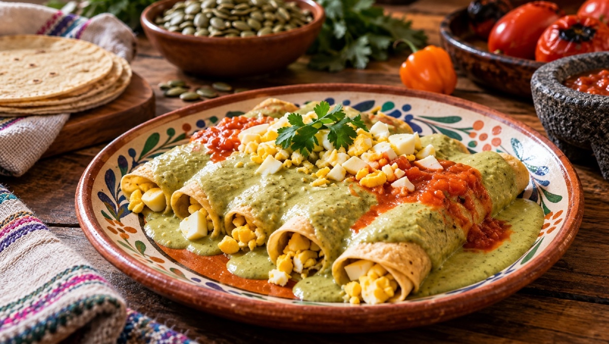 Papadzules: receta yucateca con salsa de pepita paso a paso | IA DISCOVER